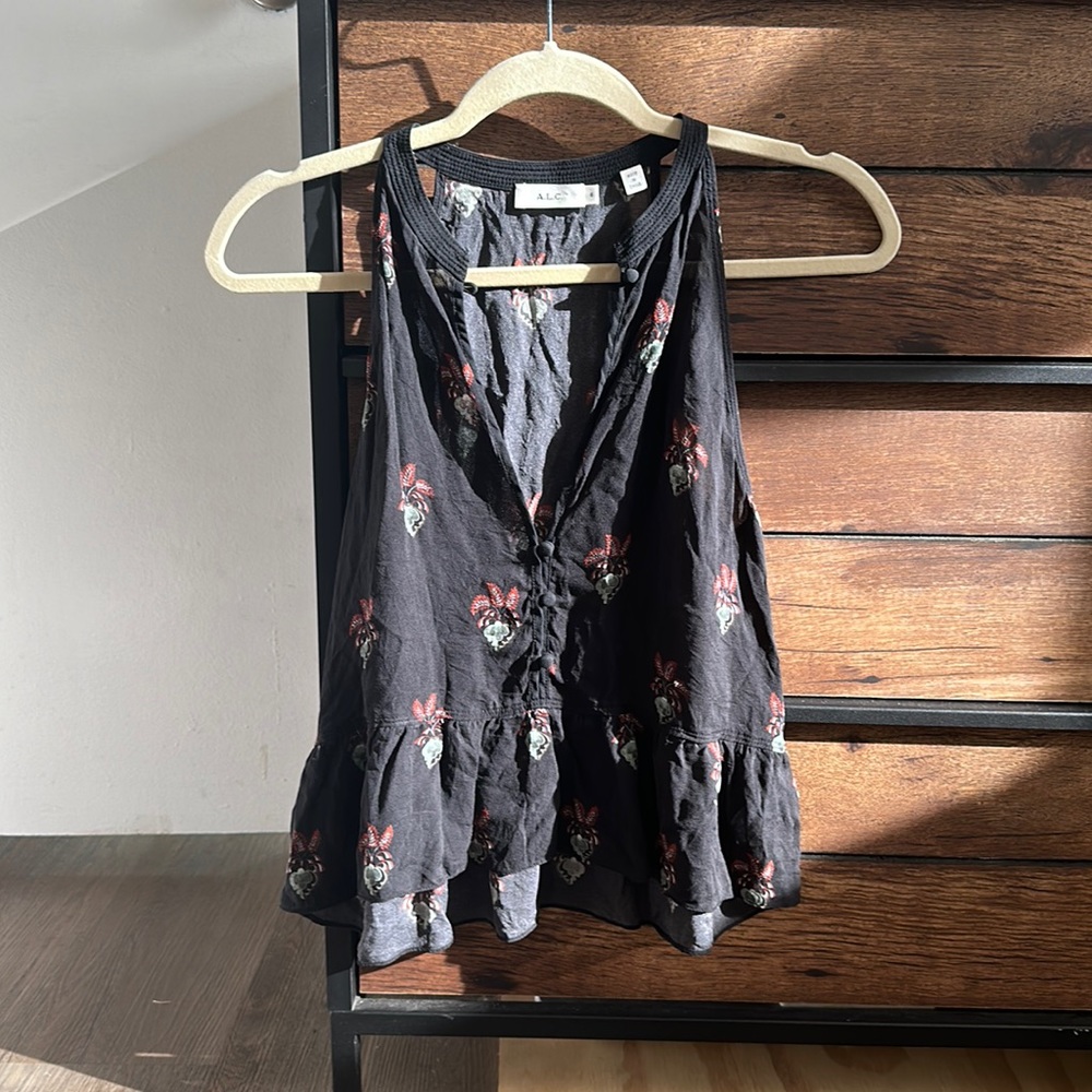 A.L.C Black Dress Tank Top Small